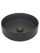 Раковина накладная 35.5см AQUAme AQM5012MDG серый матовый