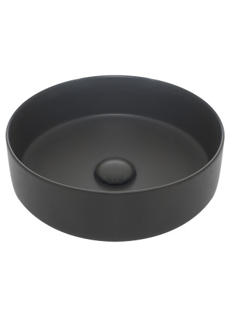 Раковина накладная 35.5см AQUAme AQM5012MDG серый матовый