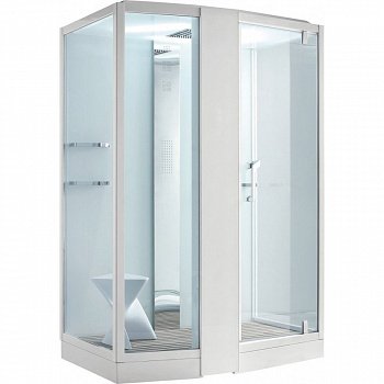 Душевая кабина Orans 89102LW 150x100x220 профиль белый, стекло прозрачное