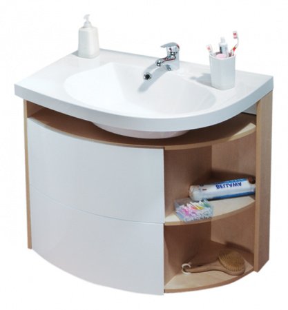 Тумба для комплекта Ravak Rosa Comfort береза/белая L