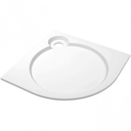 Поддон из литьевого мрамора Cezares Tray S R 90x90x6 Белый