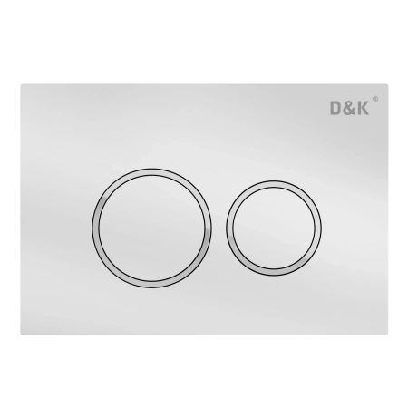 Кнопка смыва для унитазов D&K Bayern DB1529016 белый