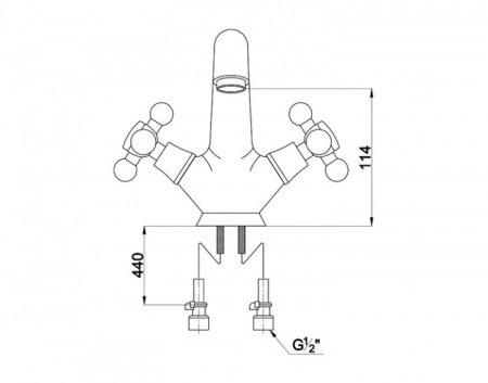 Смеситель для раковины Timo Aviator 0071F chrome хром