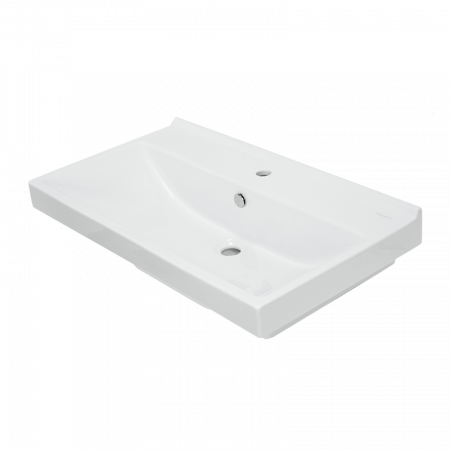 Раковина встраиваемая сверху 80см Sanita Luxe Fest FST80SLWB01 белый