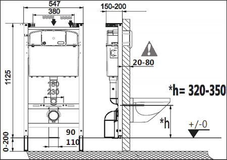 Комплект LAUFEN ПЭК PRO (инсталляция+подвесной унитаз+сиденье с крышкой+панель смыва хром) Z.RU93.0.761.5