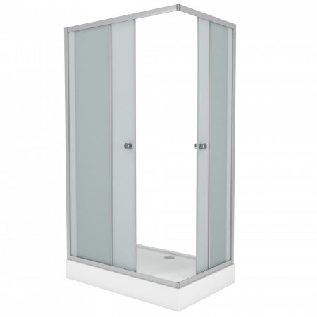 Душевой угол Niagara NG- 012-14Q 120x80x195 профиль хром матовый, стекло матовое