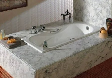 Чугунная ванна Roca Malibu 2315G000R 150х75 см с отверстиями под ручки