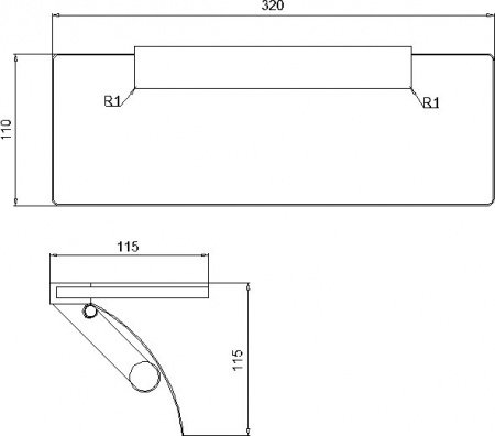 Держатель туалетной бумаги Rush Edge ED77132 двойной Хром