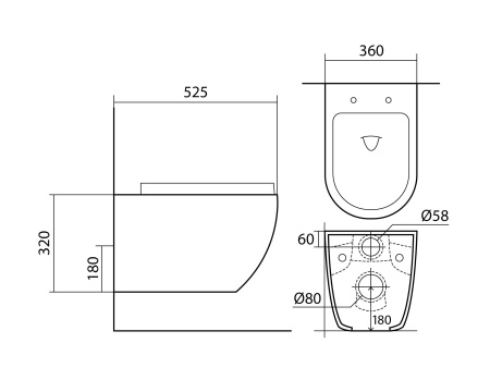 Унитаз подвесной Aquatek Европа AQ1901-MB черный матовый, с сиденьем Soft Close