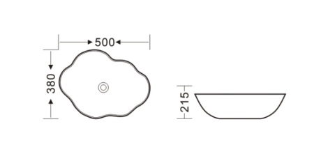 Комплект Bronze de Luxe: раковина Black Orchid 1395 со смесителем SCANDI 9015B