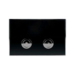 Клавиша смыва для инсталляции Point Венера, черный/хром, PN44071BC