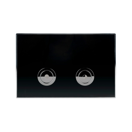 Клавиша смыва для инсталляции Point Венера, черный/хром, PN44071BC