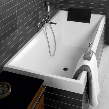Квариловая ванна Villeroy & Boch Squaro UBQ170SQR2V-01 alpin