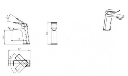 Смеситель для кухни Bravat OZEN F7354388CP-ENG хром