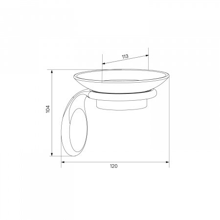 Мыльница для ванной IDDIS Oldie OLDBRC0i42 бронза