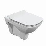 Унитаз подвесной Cersanit Carina S-MZ-CARINA-XL-COn-S-DL-w белый, с сиденьем микролифт