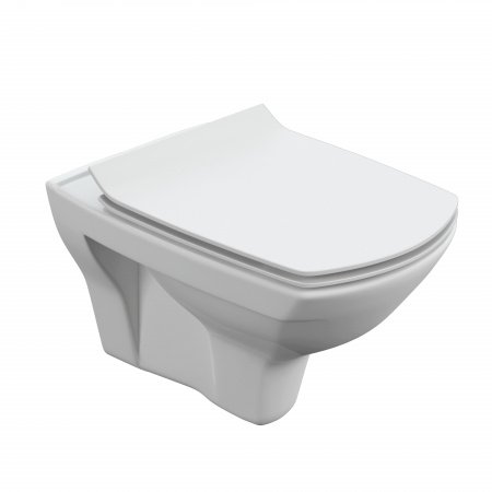 Унитаз подвесной Cersanit Carina S-MZ-CARINA-XL-COn-S-DL-w белый, с сиденьем микролифт