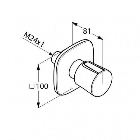 Переключатель для душа Kludi Ambienta 538460575 хром