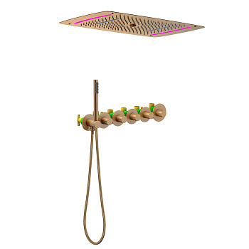 Встраиваемая душевая система с термостатом Timo Saona SX-2319/19SM никель