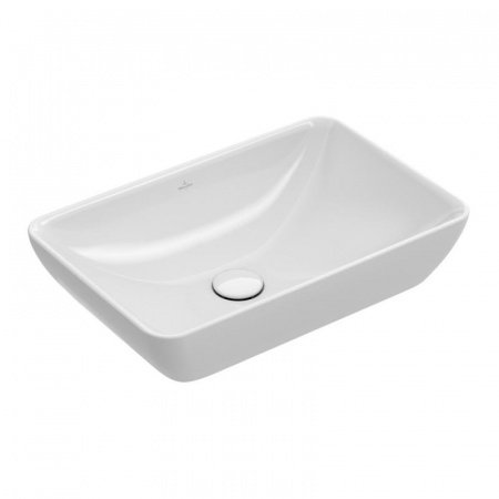 Раковина накладная 55см Villeroy & Boch Venticello 411355R1 alpin с покрытием CeramicPlus