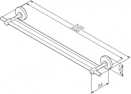 Держатель для полотенец AM PM Bliss A55335400 Хром
