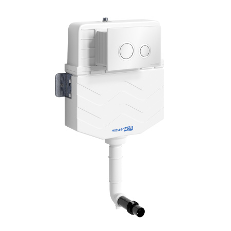 Готовое решение для приставных унитазов WasserKraft Aller 10 10TLT.031.ME.WH панель смыва белый