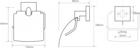 Держатель для туалетной бумаги Bemeta Beta 132112012 Хром