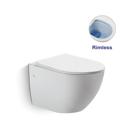 Унитаз подвесной безободковый Vincea Globo VT1-14 белый, с сиденьем микролифт