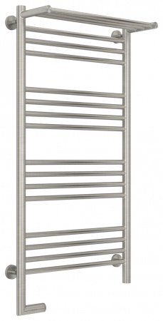 Полотенцесушитель электрический Сунержа Богема с полкой 2.0 100х50 сатин, подключение левое