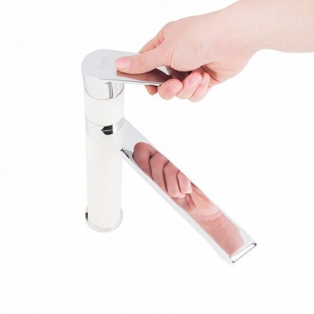 Смеситель для кухни IDDIS Edifice ED5WBSGi05 хром/белый