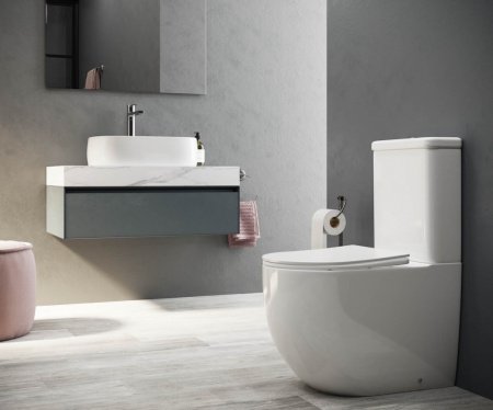 Унитаз напольный напольный Ceramica Nova Mia CN1801 белый