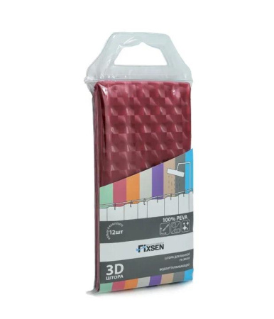 Шторка для ванной Fixsen FX-3003B розовая