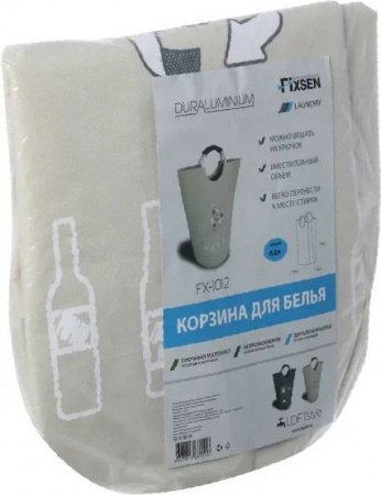 Корзина для белья Fixsen FX-1012 Бежевая