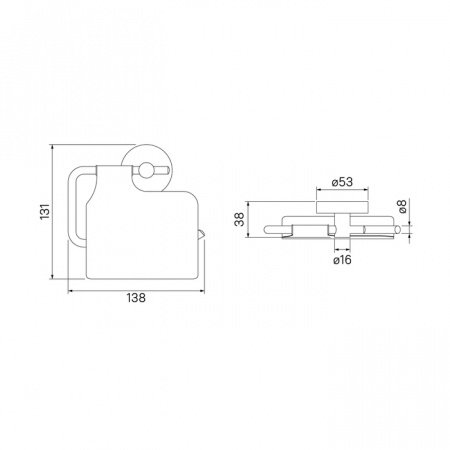 Держатель туалетной бумаги IDDIS Sena SENSSC0i43 хром