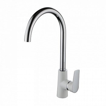 Смеситель для кухни IDDIS Cloud CLOSB00i05 хром глянцевый/белый