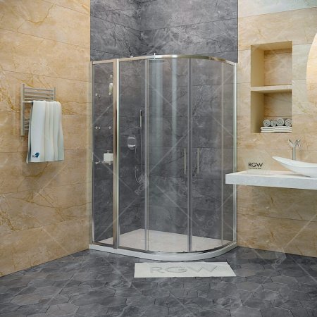 Душевой угол RGW Hotel 130x100x195 профиль хром, стекло прозрачное