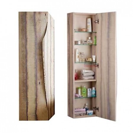 Шкаф пенал Aqwella Папирус 35 Pap-w.05.35/LIGHT Светлое дерево