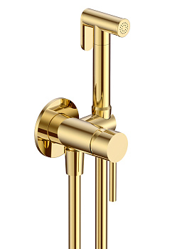 Гигиенический душ со смесителем AQUAme AQM6217GG золото