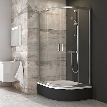 Душевой угол Ravak Blix BLCP4 SABINA 80x80x175 профиль хром блестящий, стекло прозрачное (для установки на глубокий поддон)