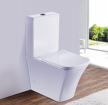 Унитаз напольный Esbano CRISAN белый, с сиденьем микролифт