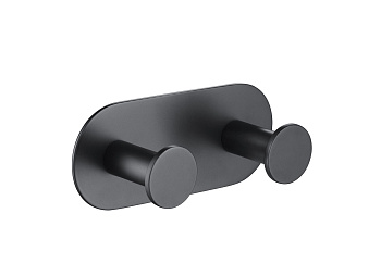 Вешалка на 2 крючка Timo Saona 13014/03 черный матовый