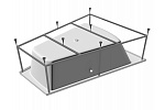 Каркас для ванны сварной Vayer TRINITY Гл000008352, 160x120