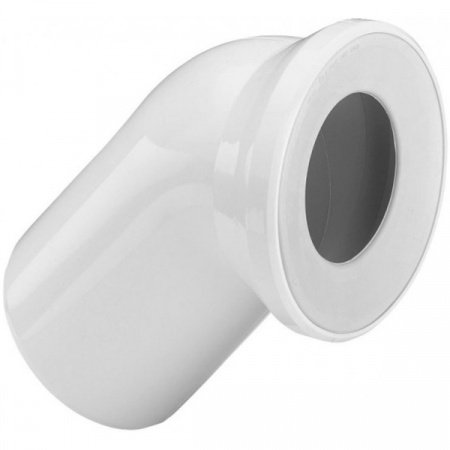 Отвод Viega 101718 45° с манжетным уплотнением белый