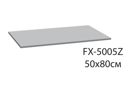 Коврик для ванной Fixsen Visa 1-ый, FX-5005Z, серо-бирюзовый, 50х80см