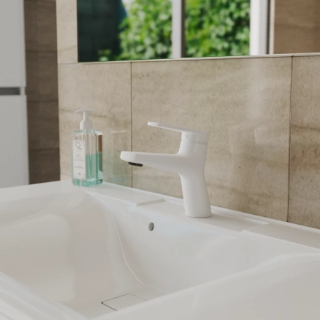 Смеситель для раковины D&K Bayern.Fürth DA1522108, белый матовый