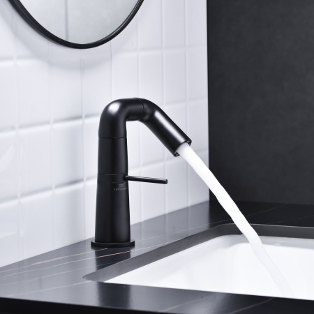 Смеситель для раковины Haiba HB10813-7, черный