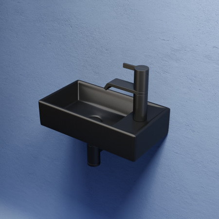 Раковина подвесная 40см Ceramica Nova Element CN6051LMB черный матовый