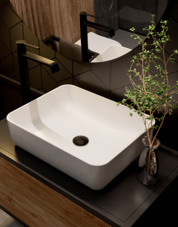 Смеситель для раковины AQUAme Asti AQM6414MB черный матовый