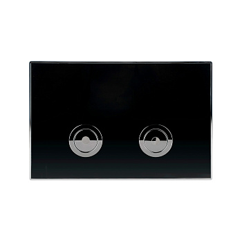 Клавиша смыва для инсталляции Point Венера, черный/хром, PN44071BC