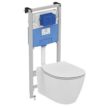 Промо-комплект 3 в 1 Ideal Standard с подвесным унитазом CONNECT Rimless E822301 и инсталляцией PROSYS